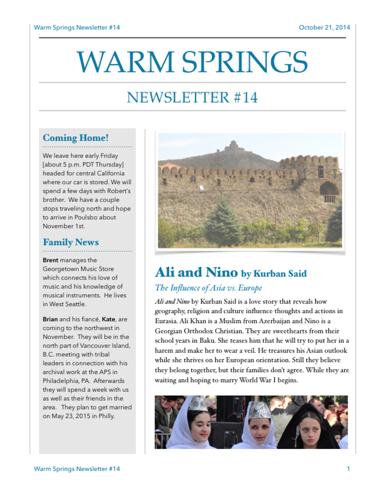 Warm Springs Newsletter 14